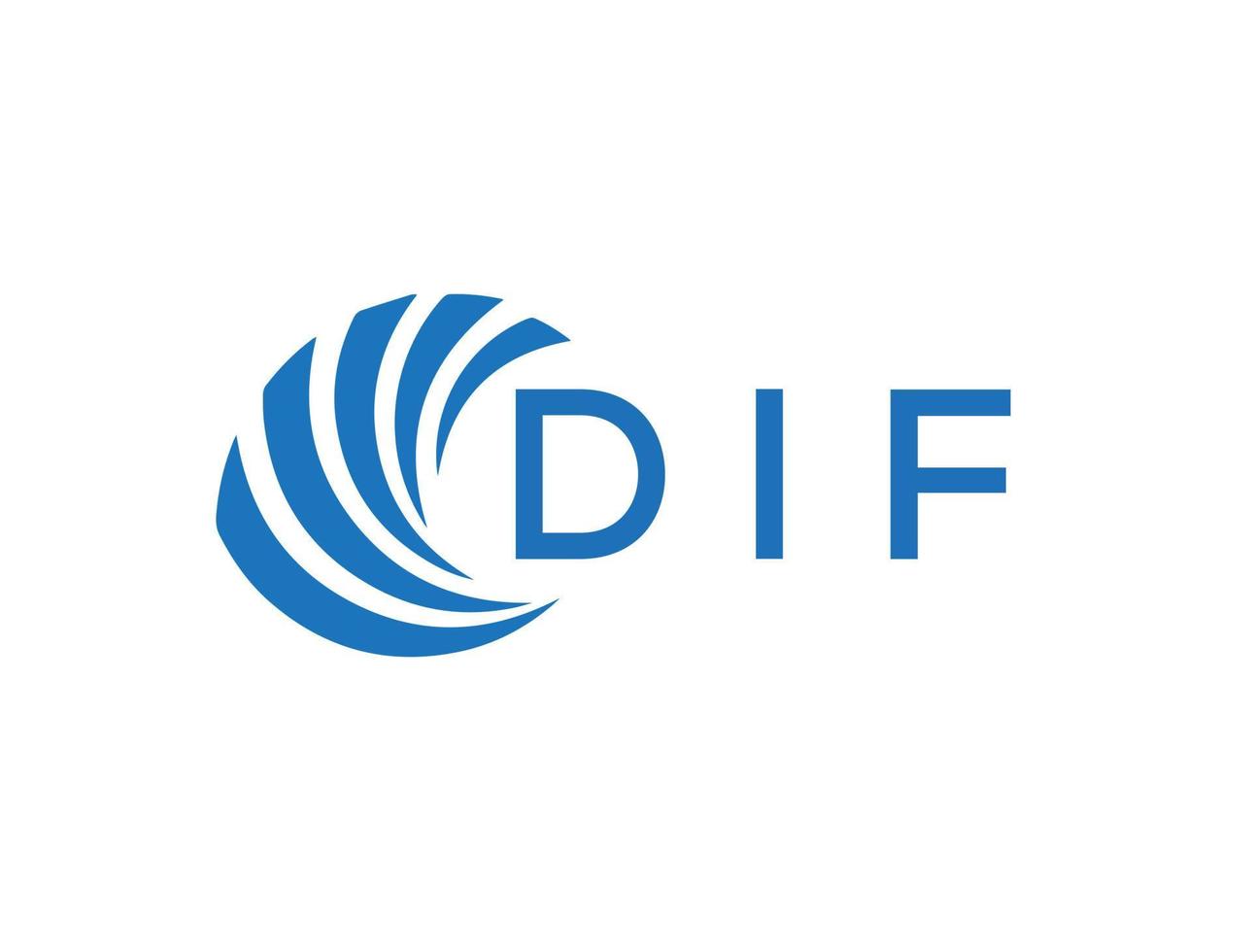 DIF letter logo design on white background. DIF creative circle letter logo concept. DIF letter design. vector