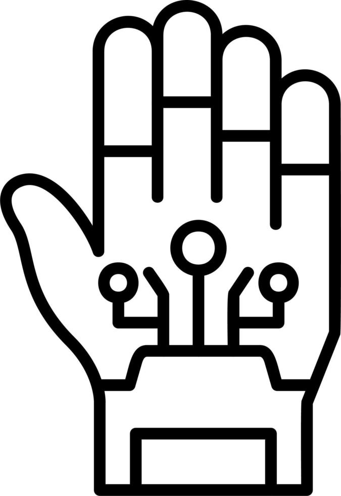 Robotic Hand Vector Icon