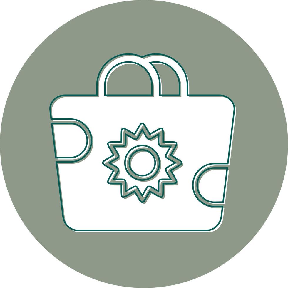 Beach Bag Vector Icon