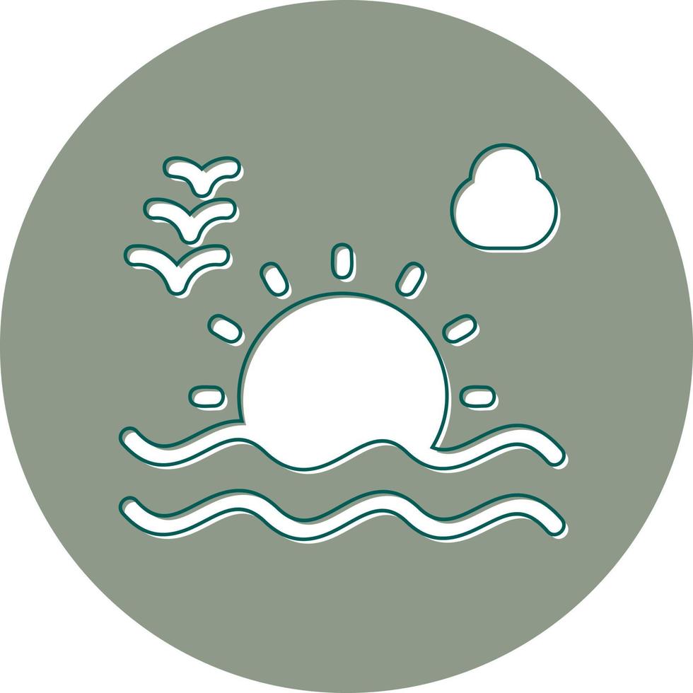 Sunset Vector Icon