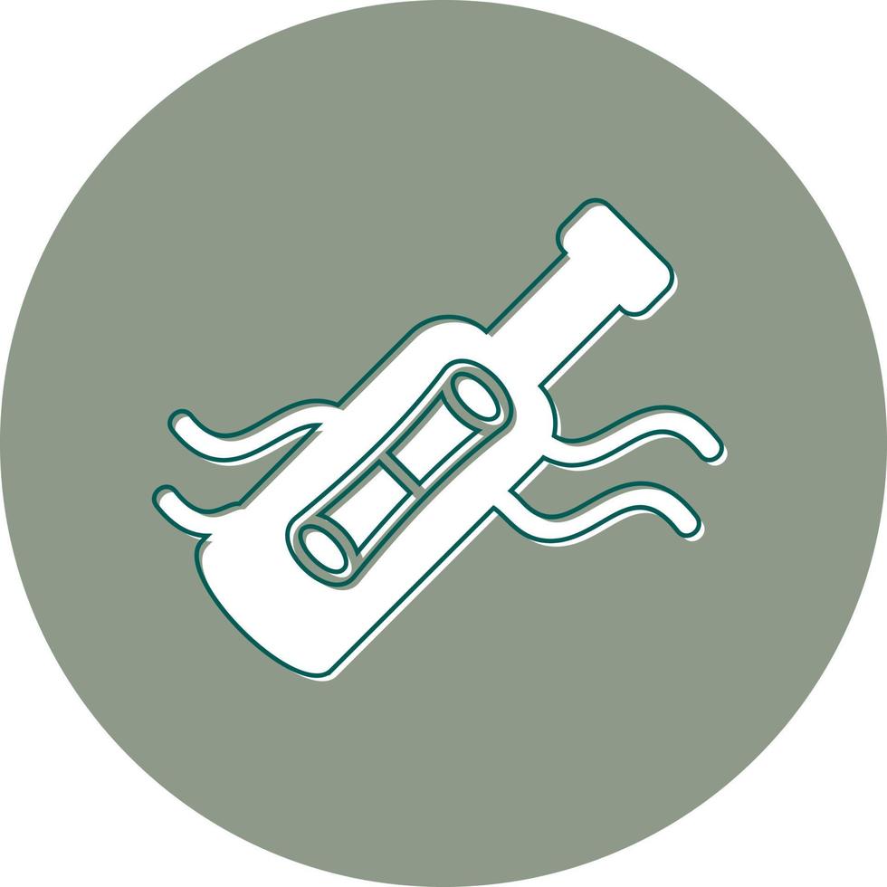 Message In A Bottle Vector Icon