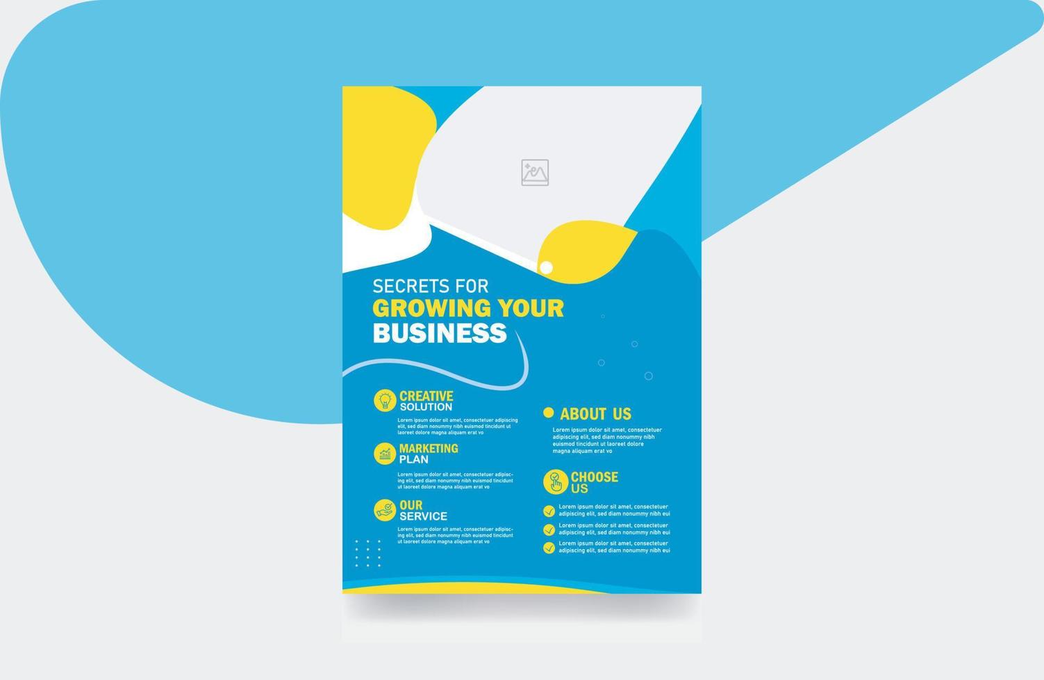 Business flyer design brochure template vector