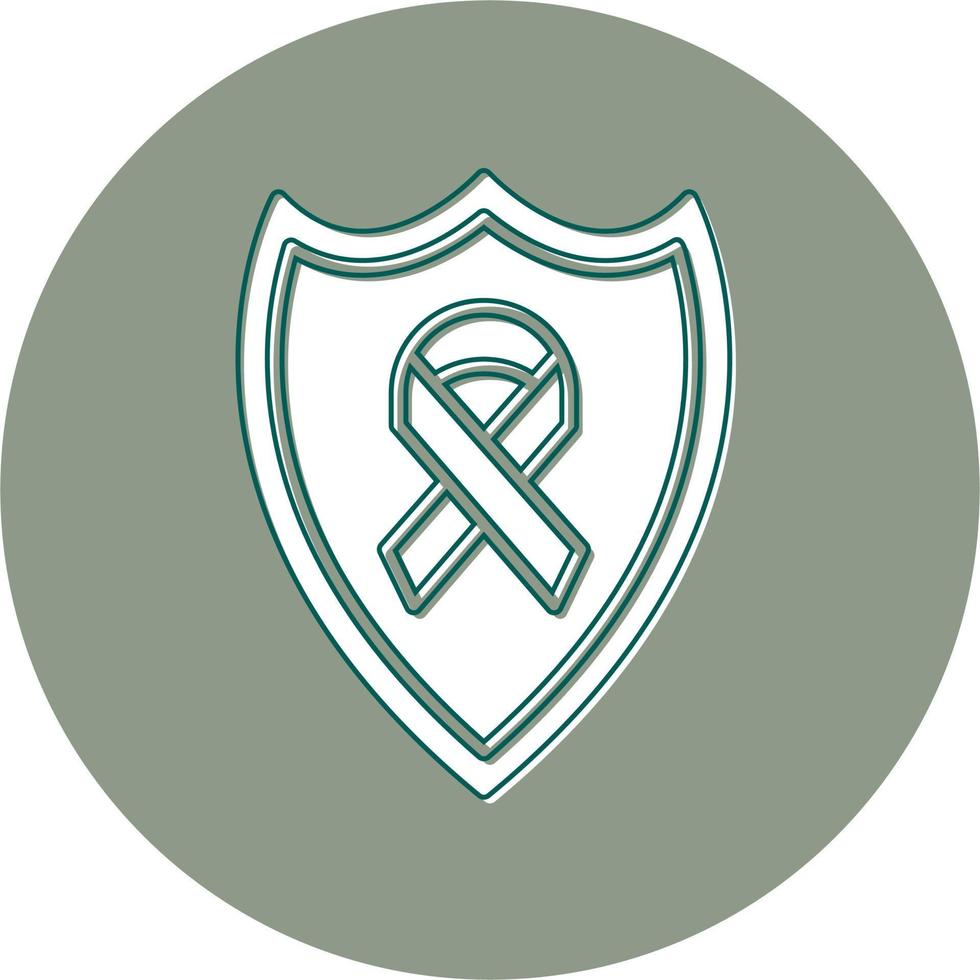 emblema de cáncer vector icono