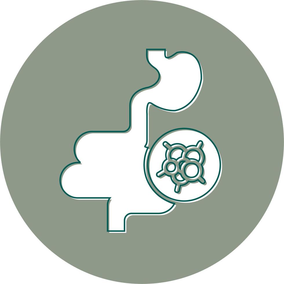 Intestines Cancer Vector Icon