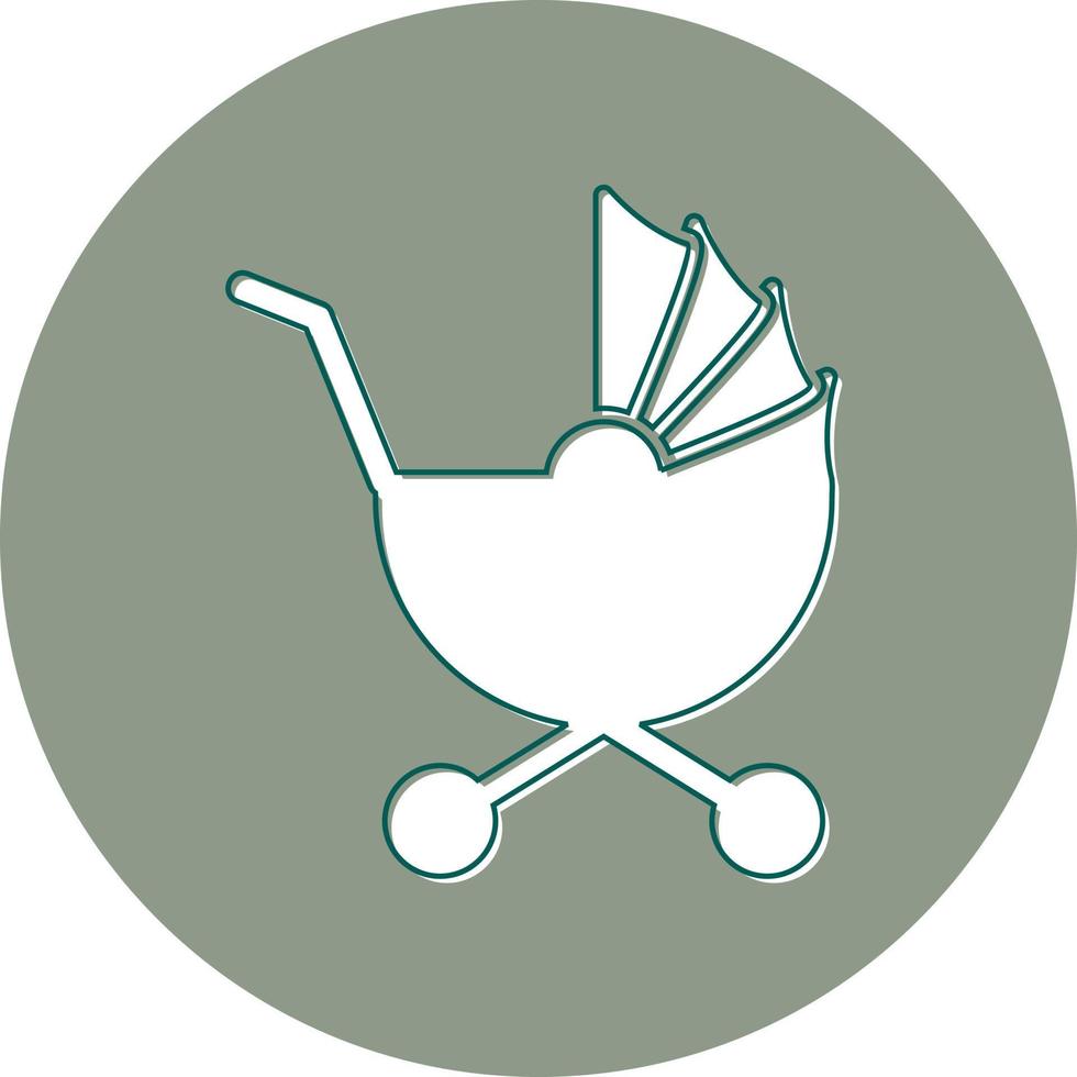 Baby Stroller Vector Icon