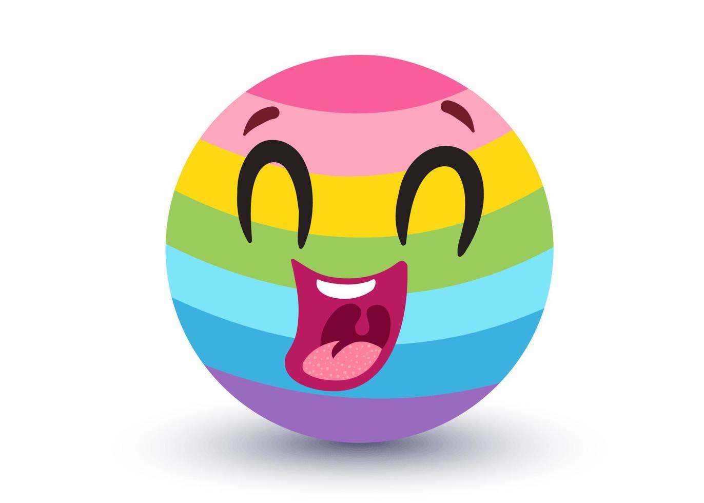 Vector rainbow emoji