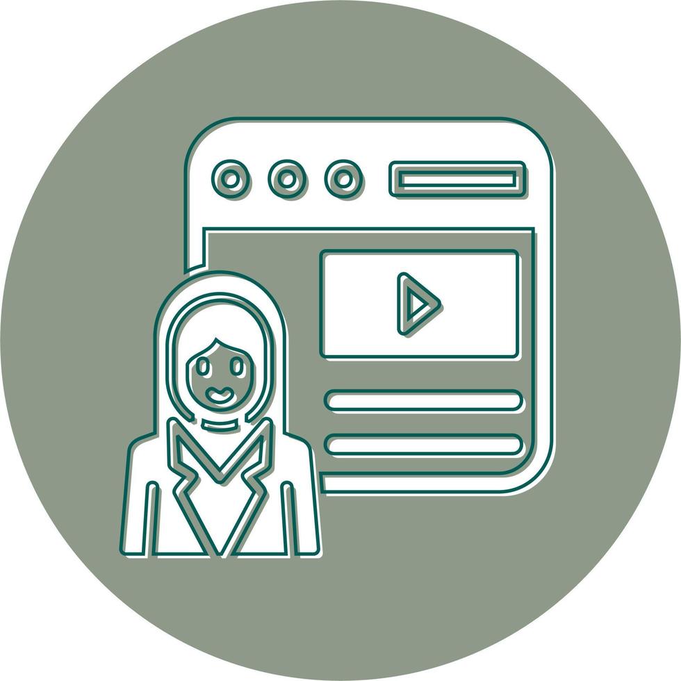 Blogger Vector Icon