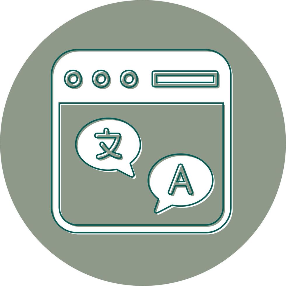Online Translate Vector Icon
