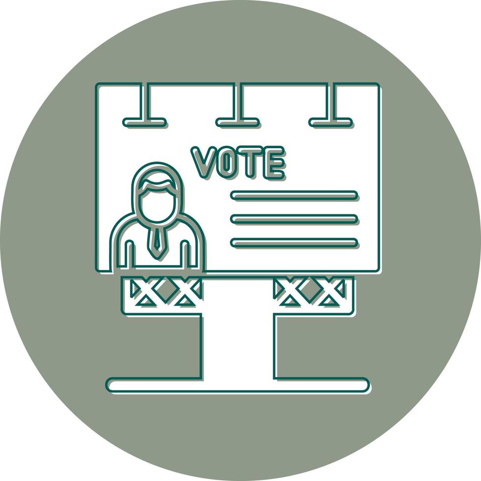 Billboard Vector Icon