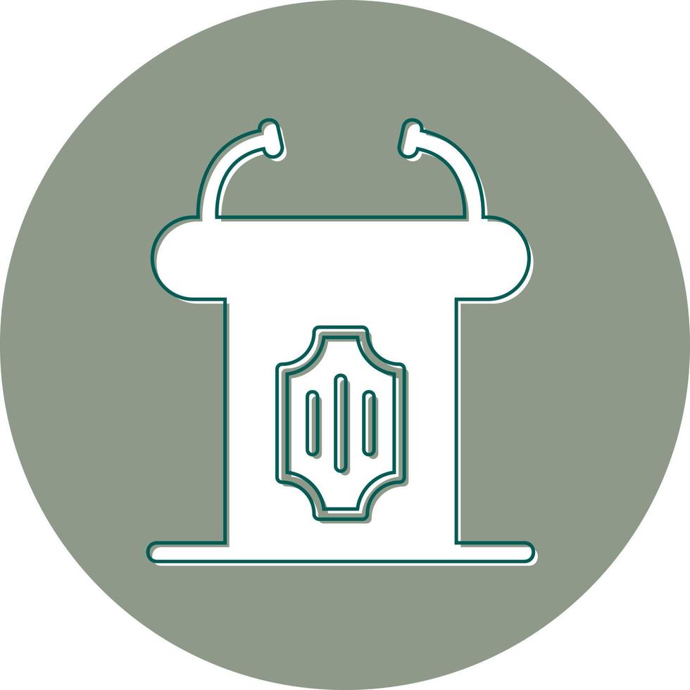 Tribune Vector Icon