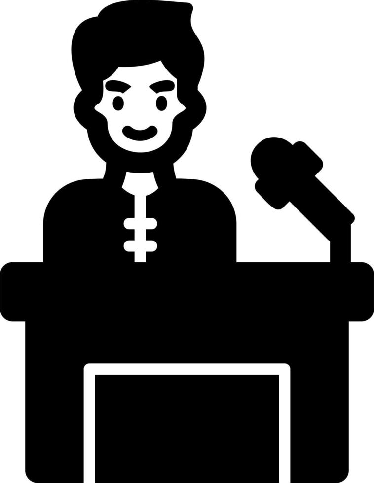 Press Conference Vector Icon