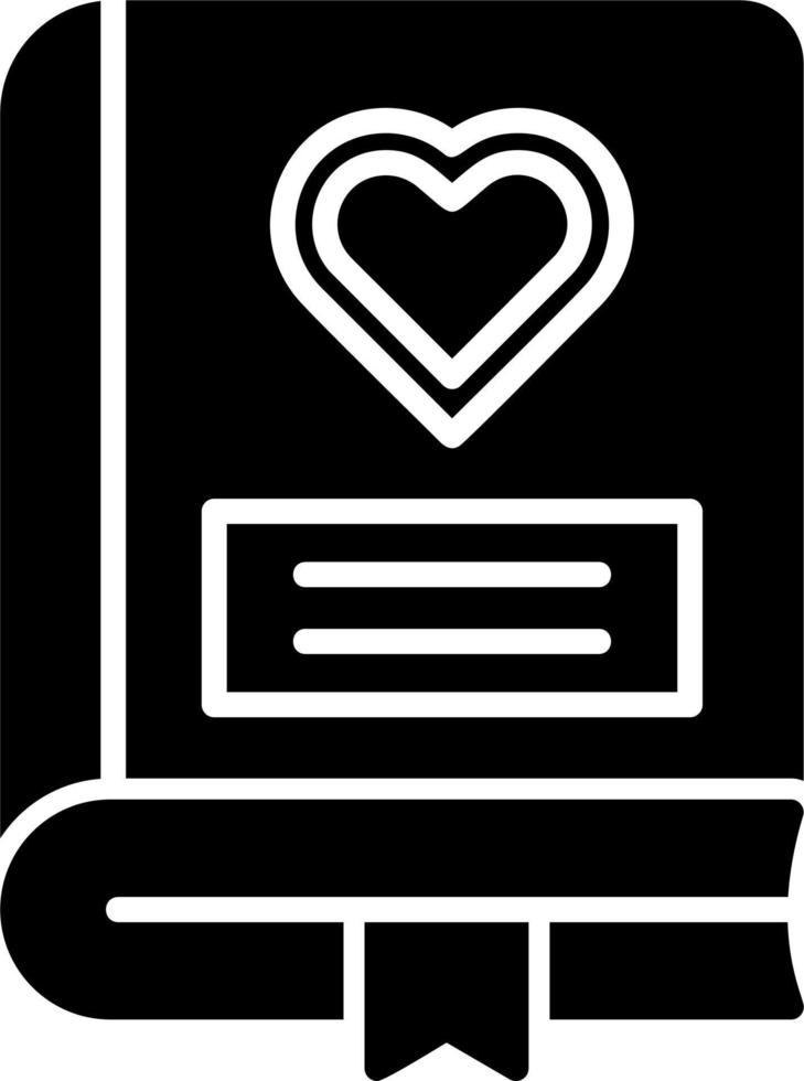 Romance Book Vector Icon