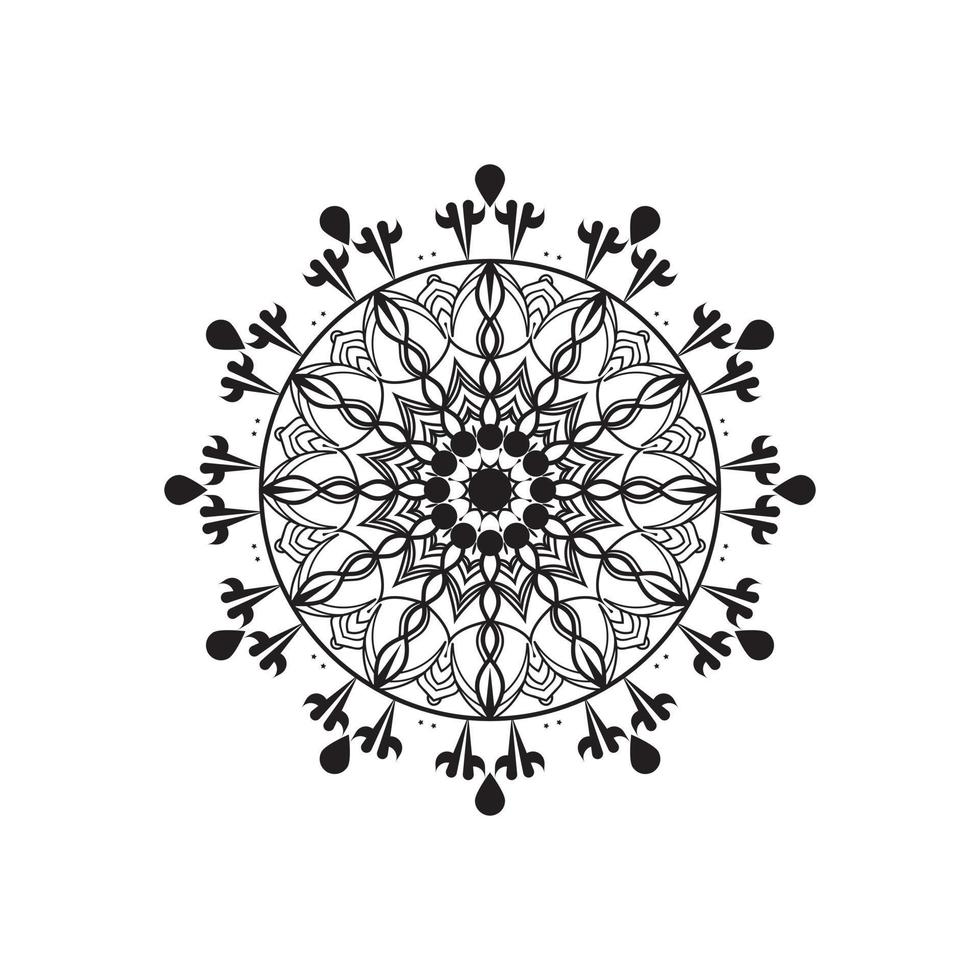 abstract floral ornament design vector