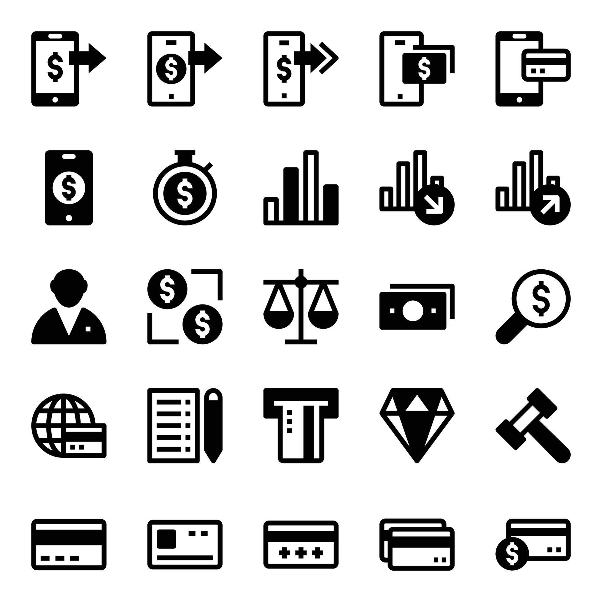 Glyph Icons For Credit Card Payments 20409996 Vector Art At Vecteezy statement-balance-vs-current-balance-bankrate
