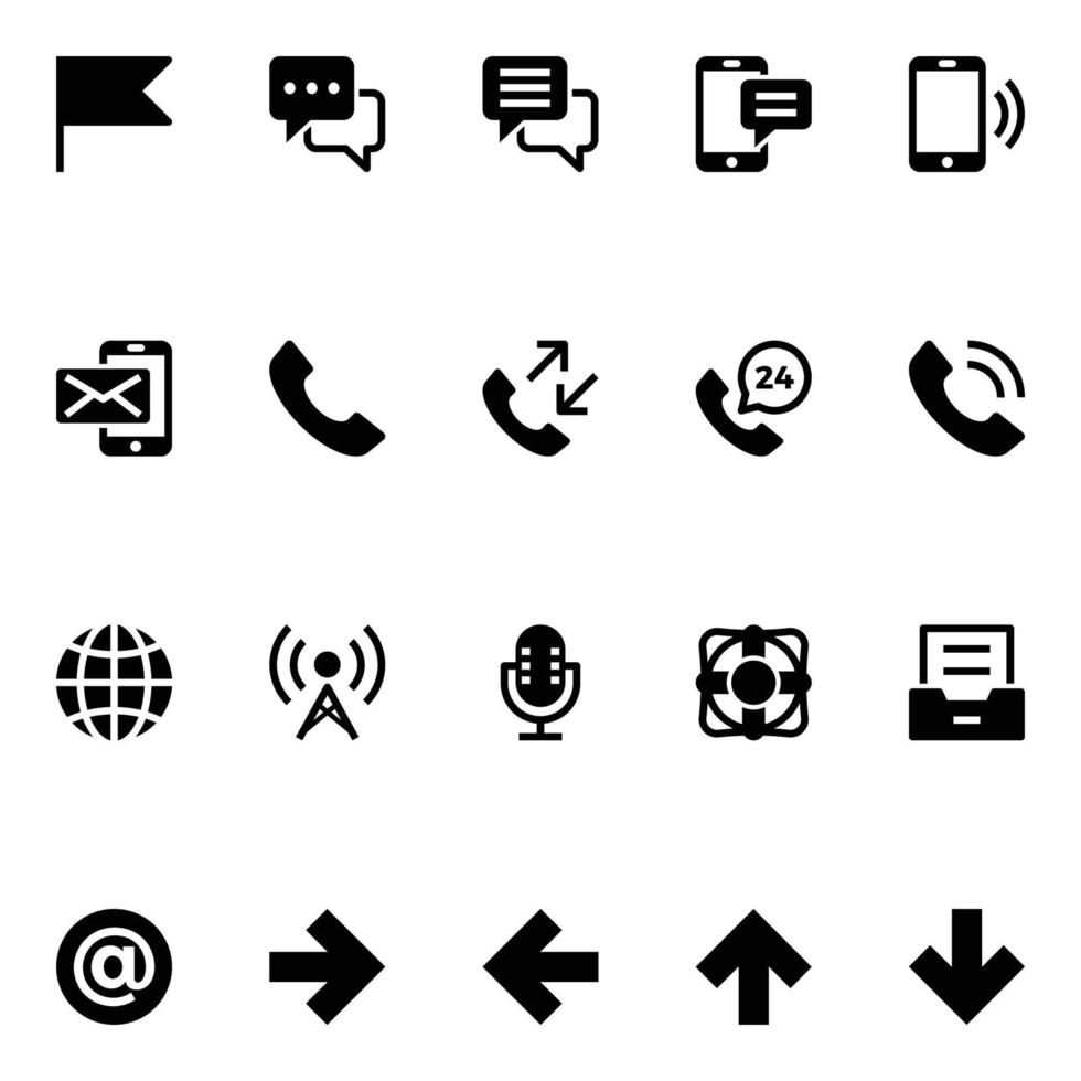 Outline icons for email. vector