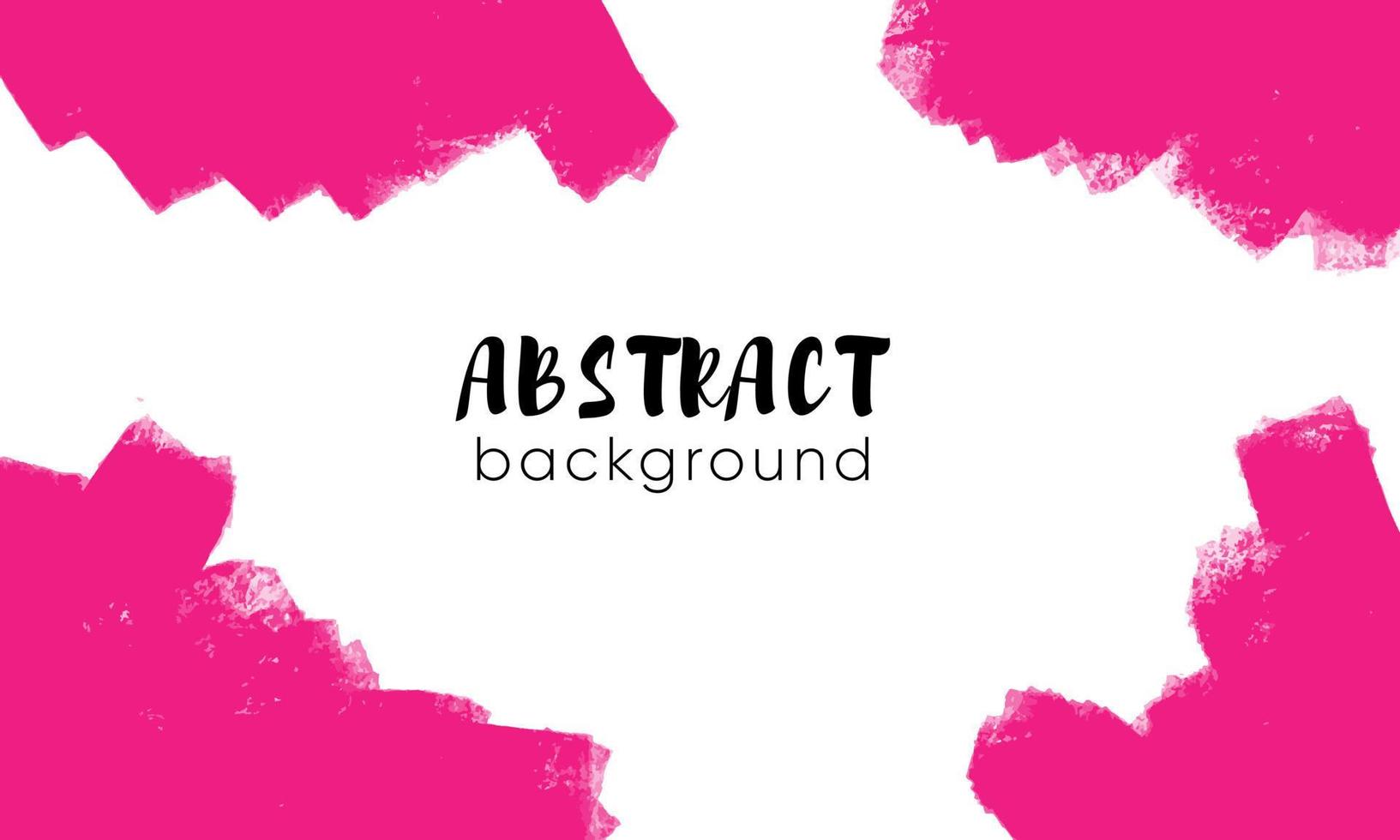 Banner with pink abstract shapes. vector