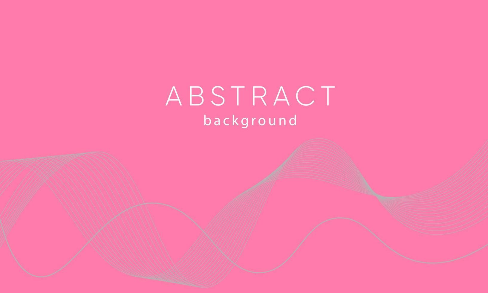 Abstract Backgrounds Design. Grey waves on pink background. For use in Presentation, Flyer and Leaflet, Cards, Landing, Website Design. Vector illustration.