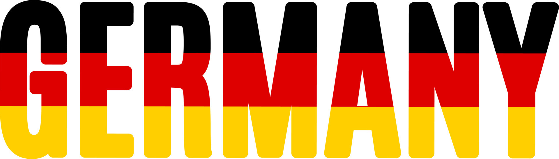 germany word with german flag 20410530 Vector Art at Vecteezy