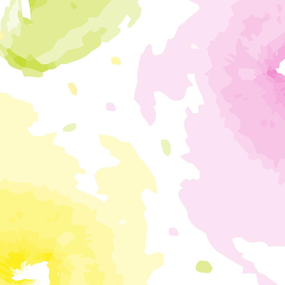 Abstract spots in trendy spring colorful shades in a watercolor manner. Background texture. Isolate vector