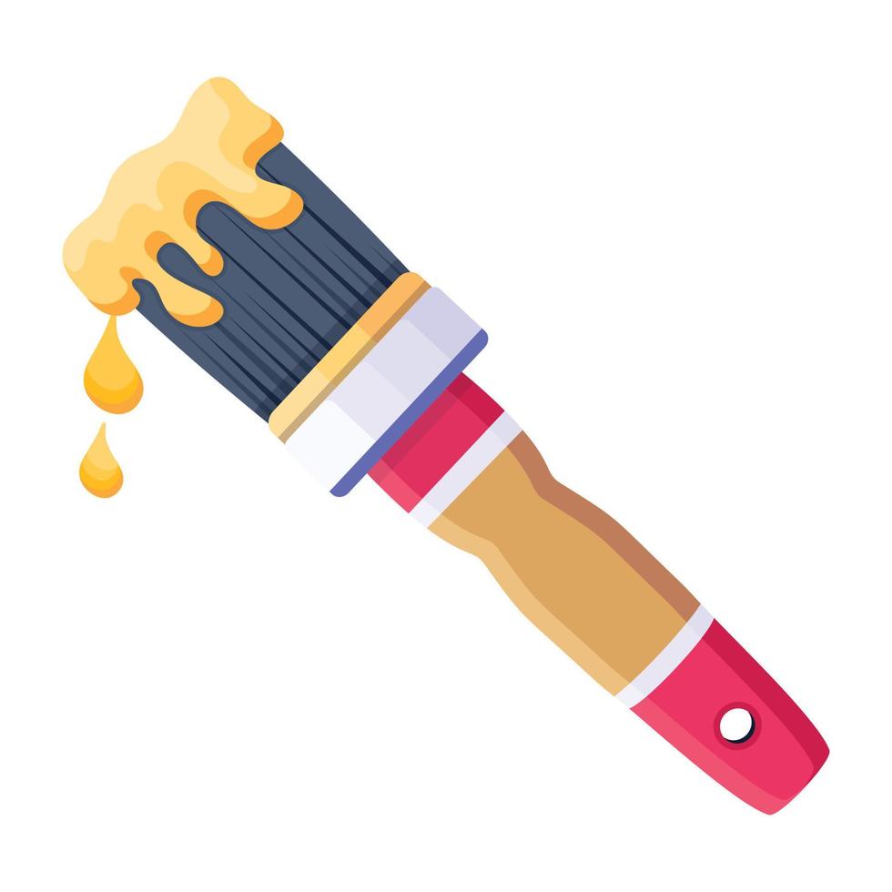 Trendy Flagged Paintbrush vector