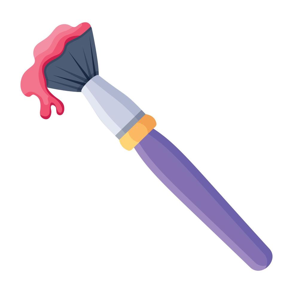 Trendy Bright Paintbrush vector