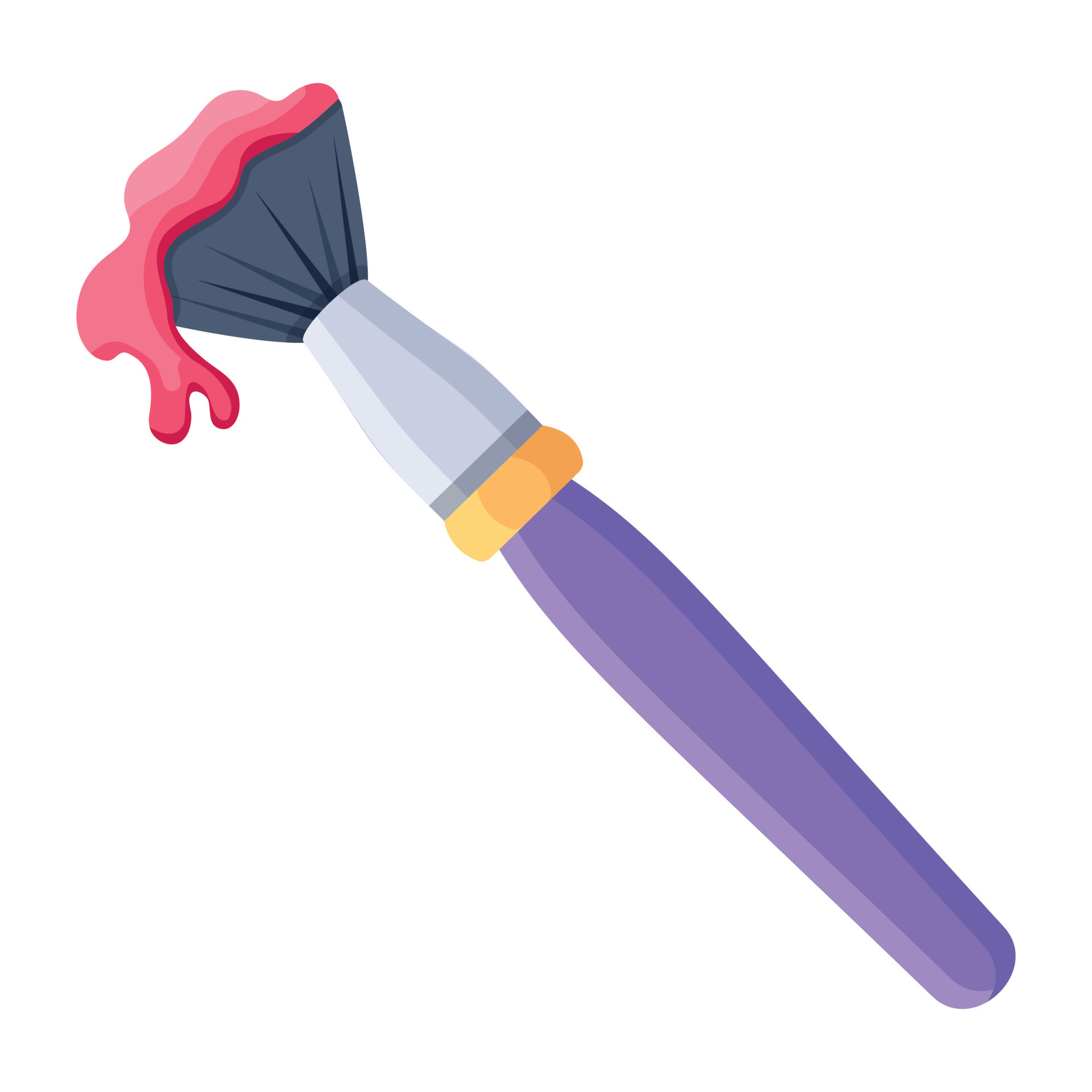 Trendy Bright Paintbrush 20411032 Vector Art at Vecteezy