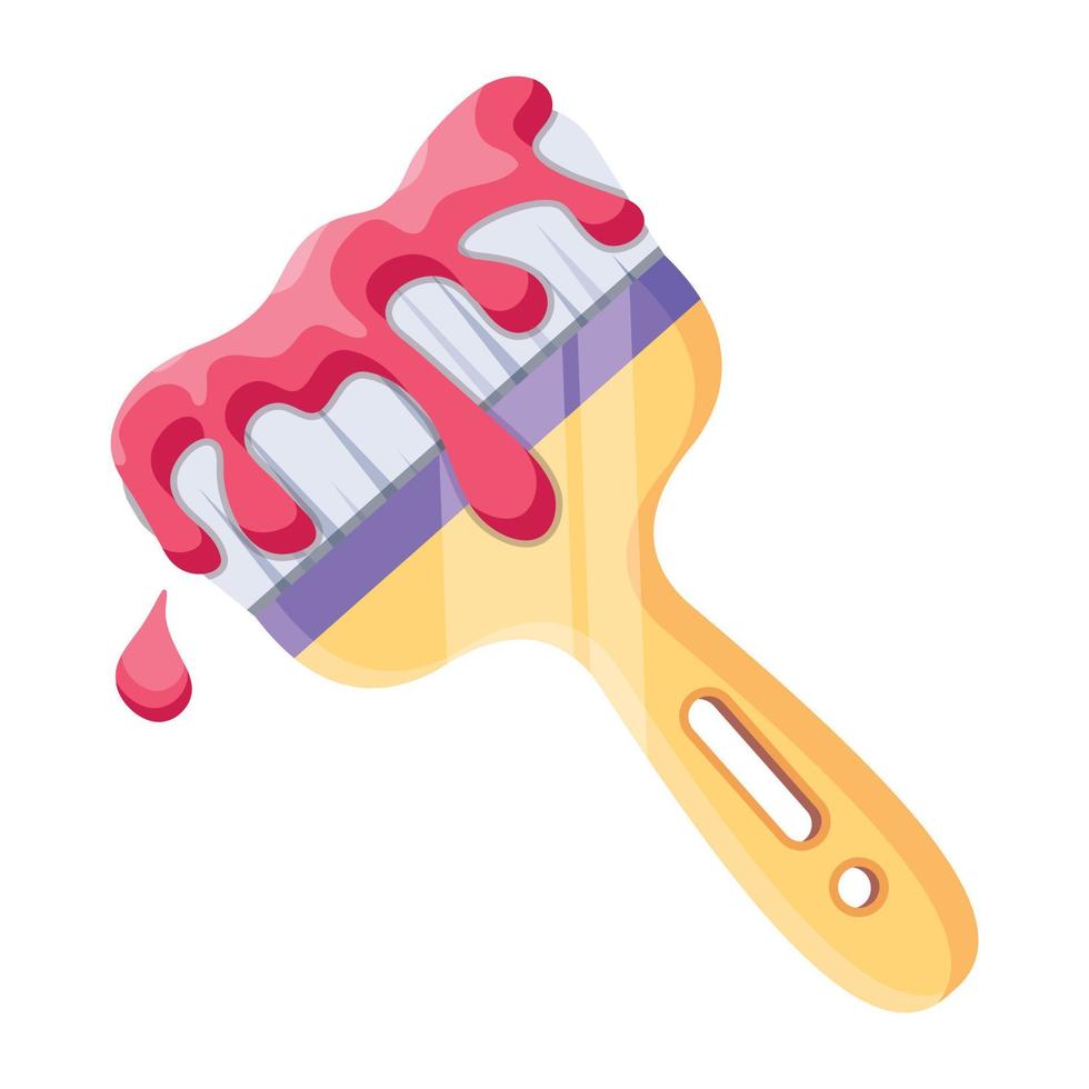 Trendy Dripping Brush vector