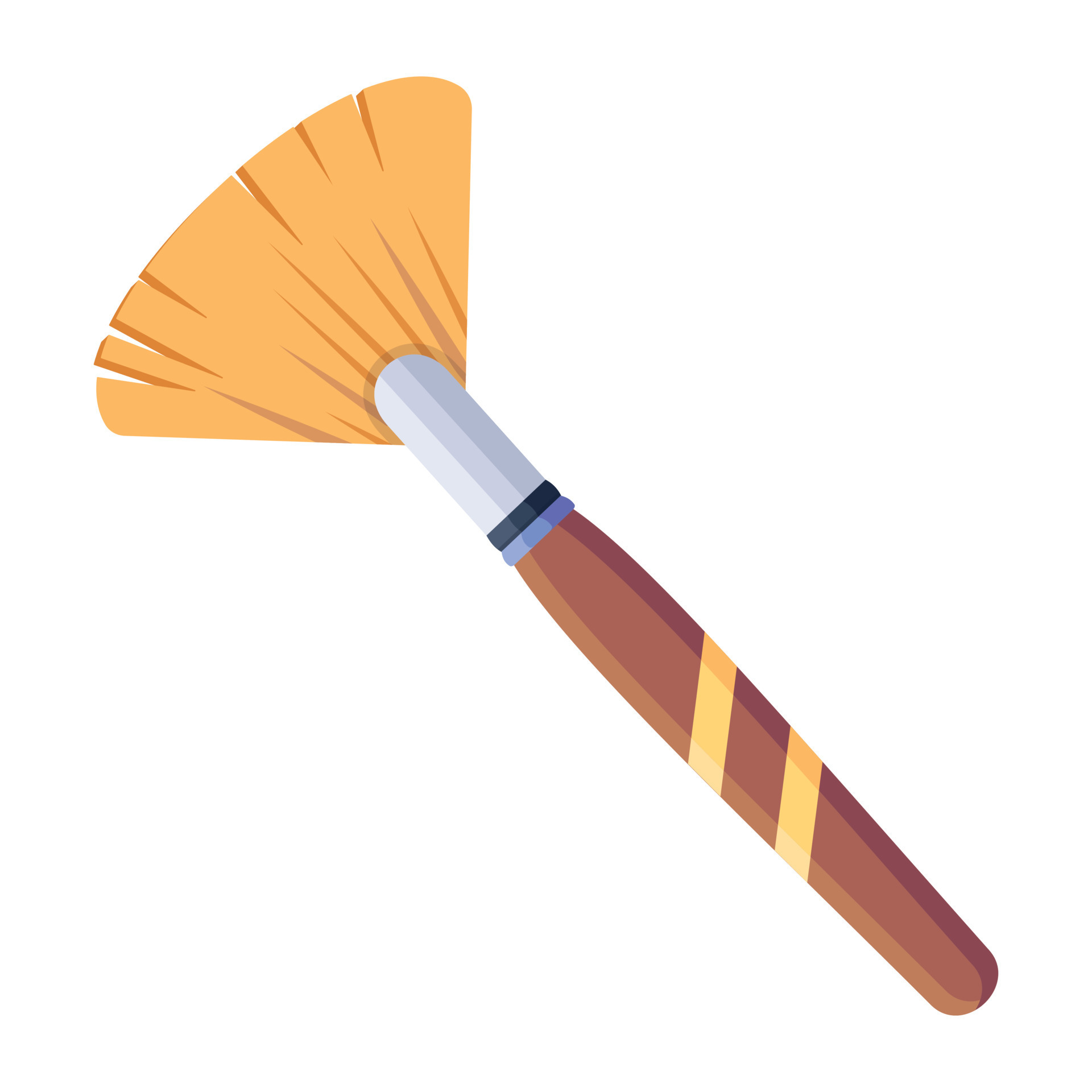 Trendy Fan Paintbrush 20411047 Vector Art at Vecteezy