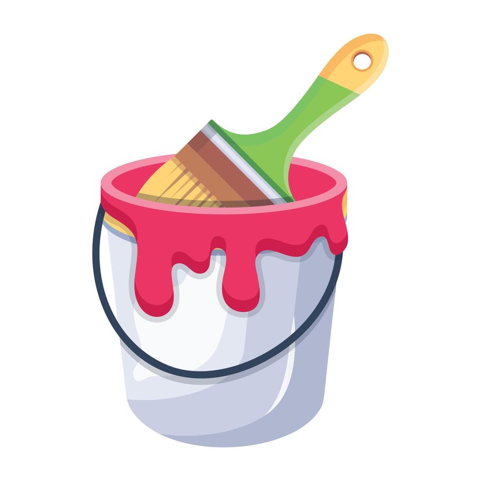 Trendy Paint Bucket vector