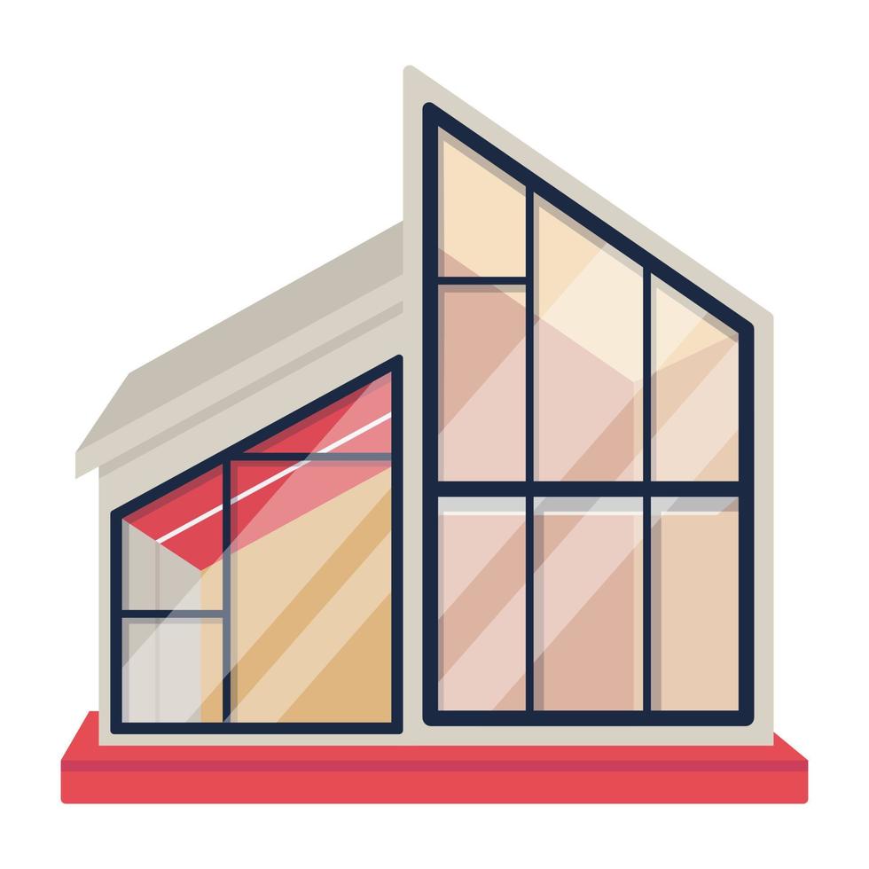 Trendy Home Structure vector