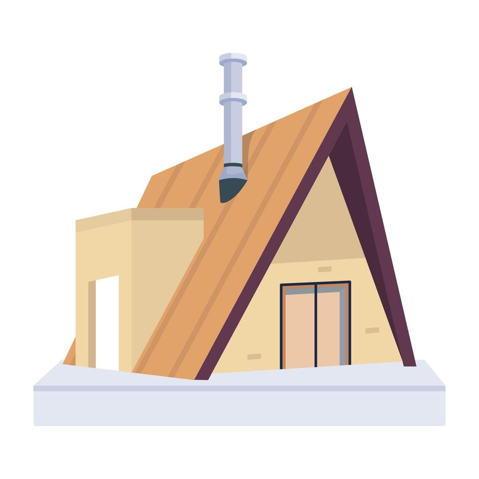 Trendy Modern House vector