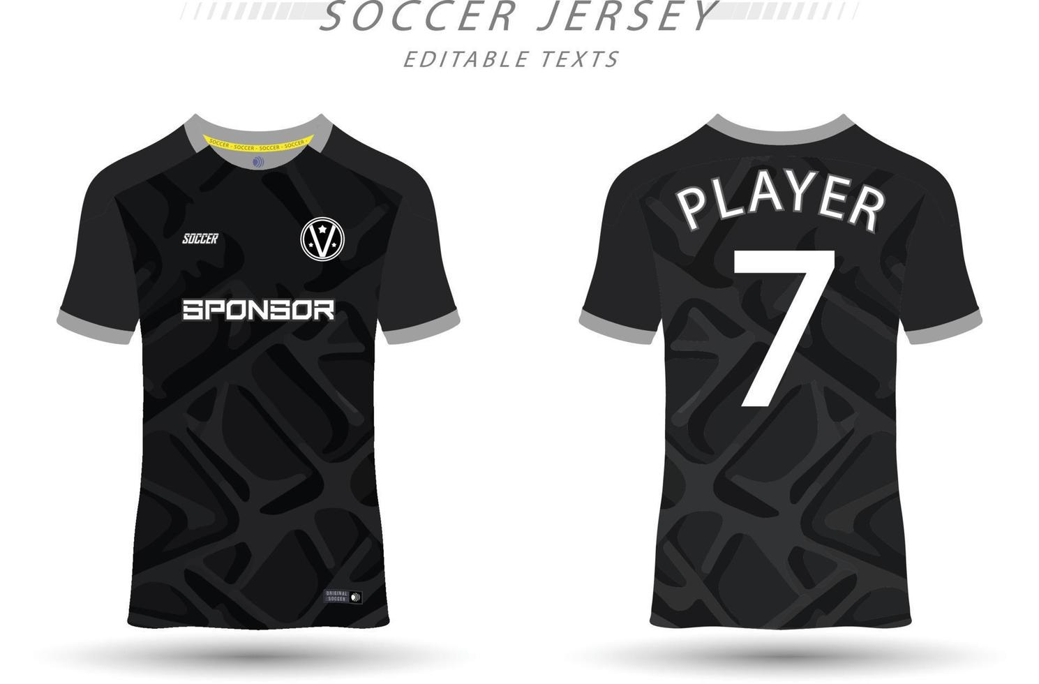 mejor vector fútbol jersey modelo deporte t camisa diseño