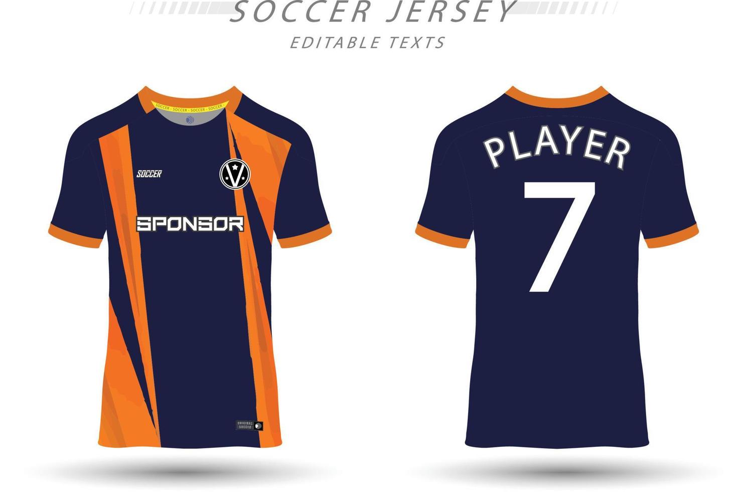 mejor vector fútbol jersey modelo deporte t camisa diseño