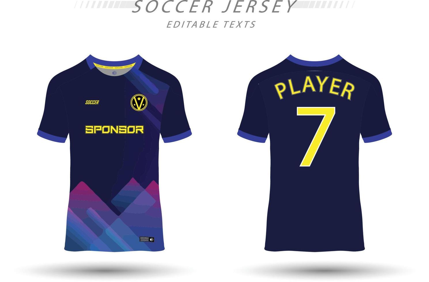 Best vector soccer jersey template sport t shirt design