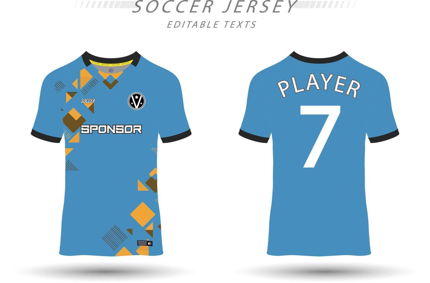 mejor vector fútbol jersey modelo deporte t camisa diseño