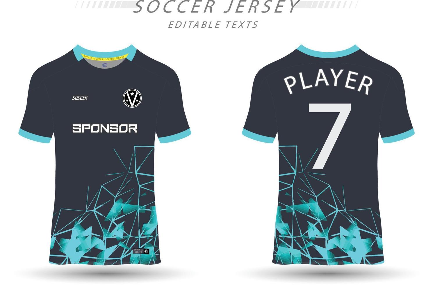 Best vector soccer jersey template sport t shirt design