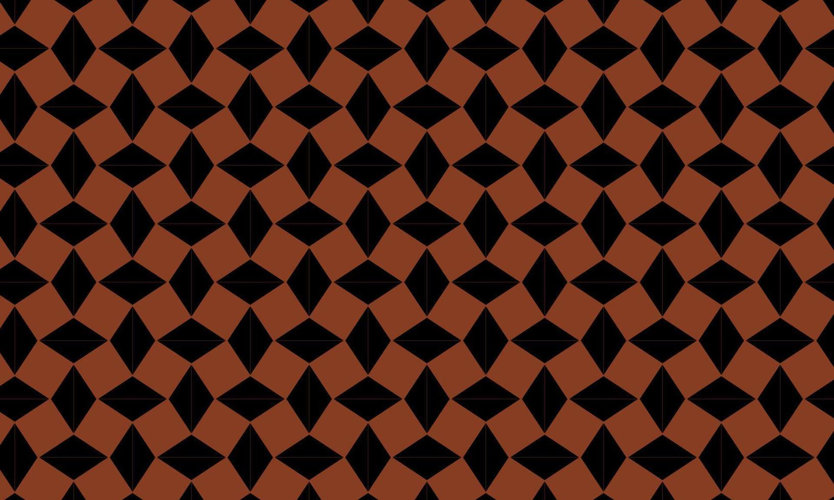geométrico rombo sin costura modelo. batik paño estilo antecedentes con marrón y negro colores vector