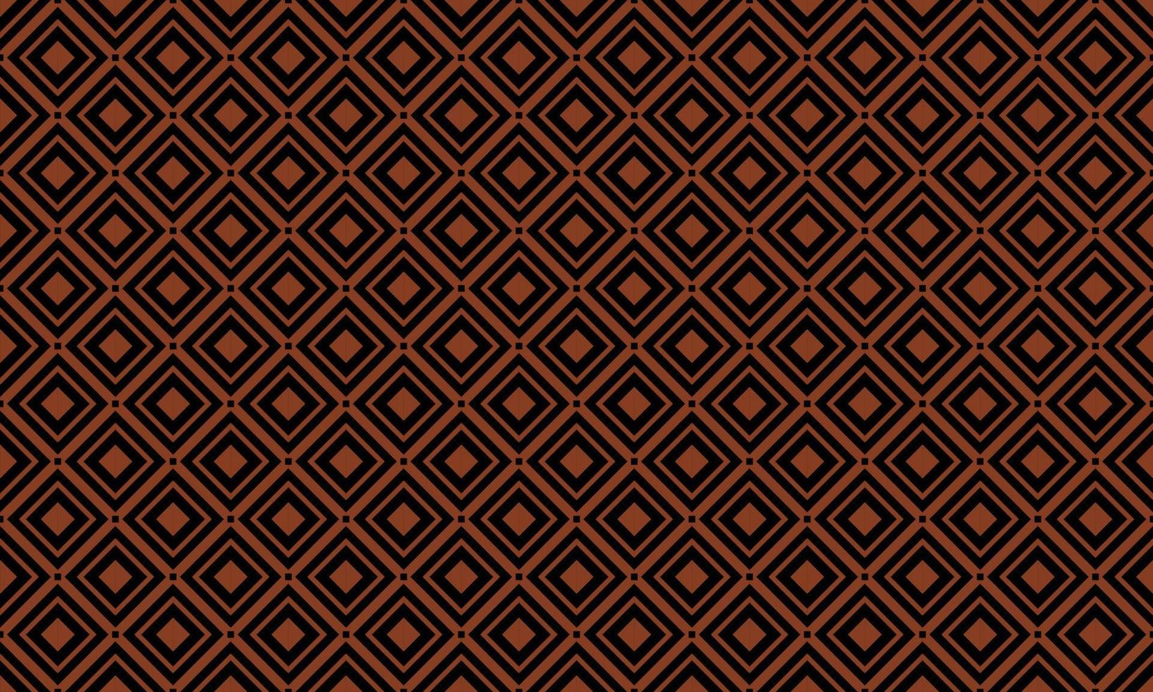 negro y marrón diagonal geométrico cuadrícula sin costura modelo. elegante textil impresión con batik diseño. resumen antecedentes vector ilustración