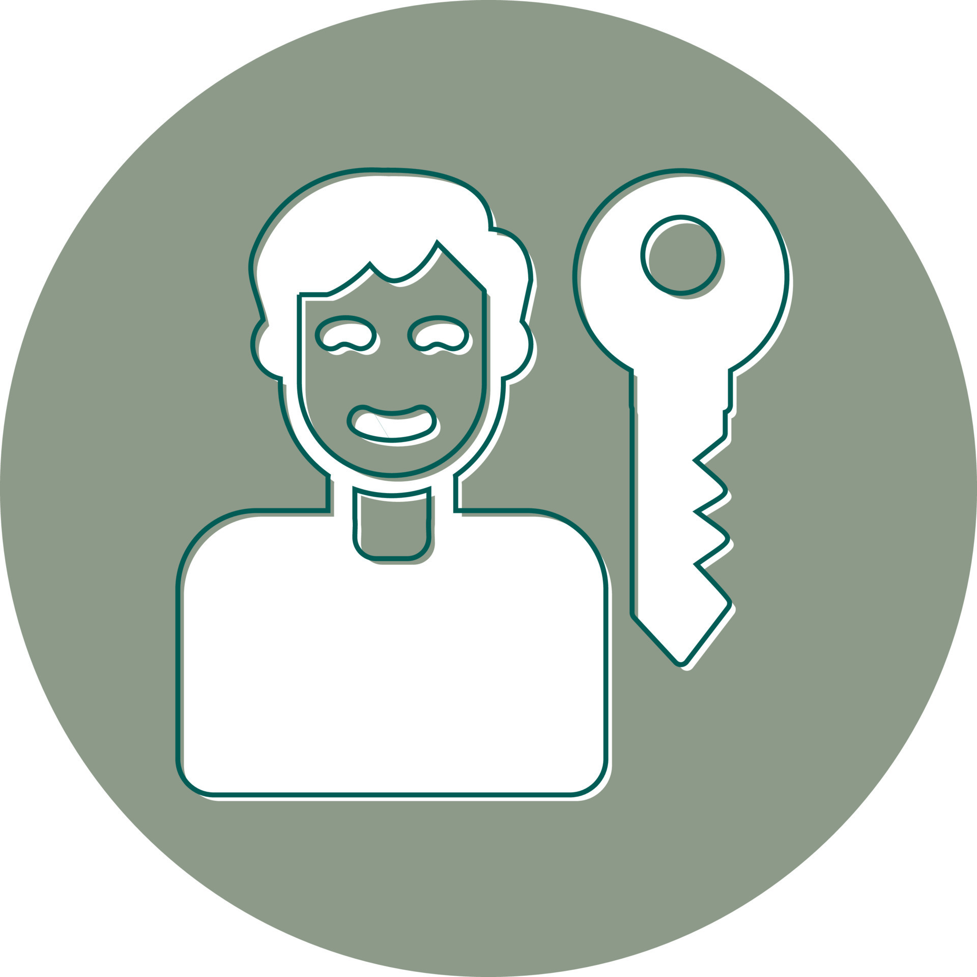Key Person Vector Icon 20411541 Vector Art at Vecteezy