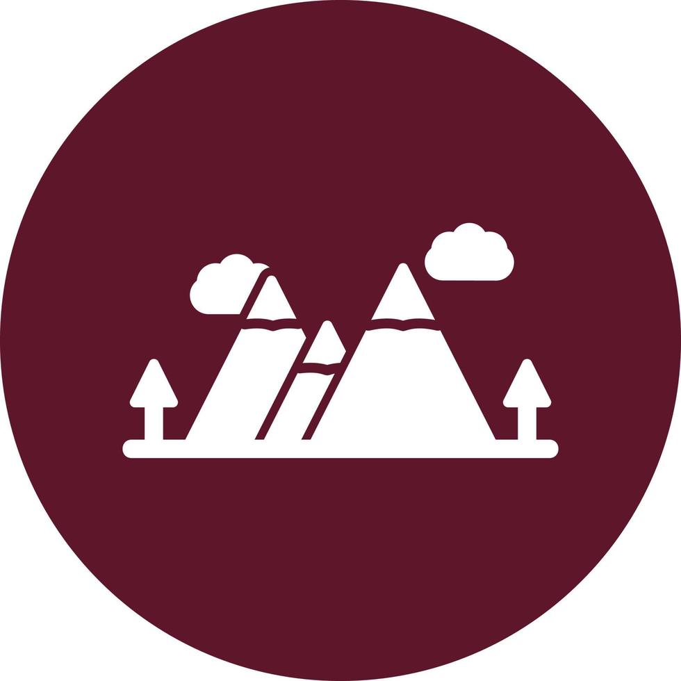 Mountain Ridge Vector Icon