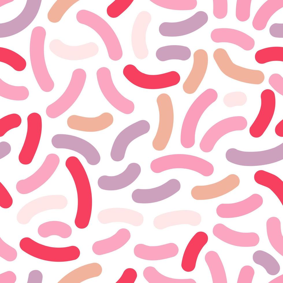 Seamless pattern with colorful abstract hand drawn lines. vector