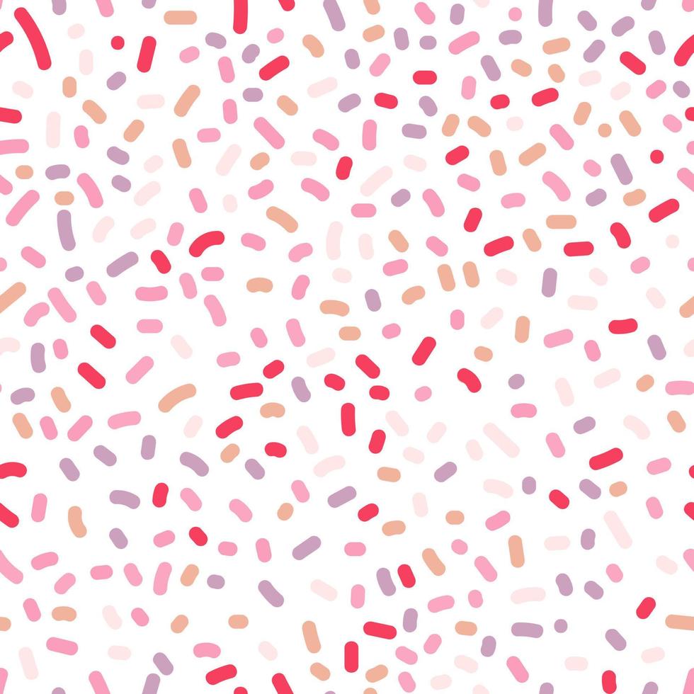 Seamless pattern with colorful confetti on white background. vector