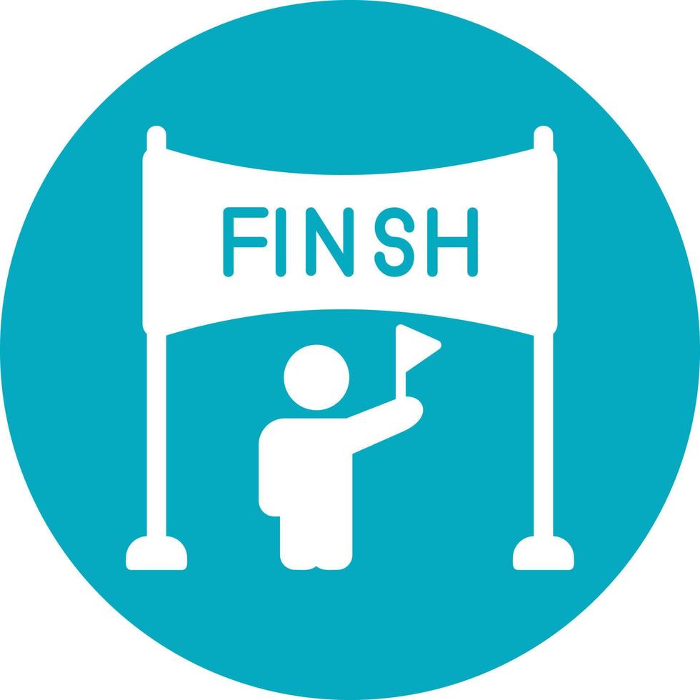 Finish Line Vector Icon