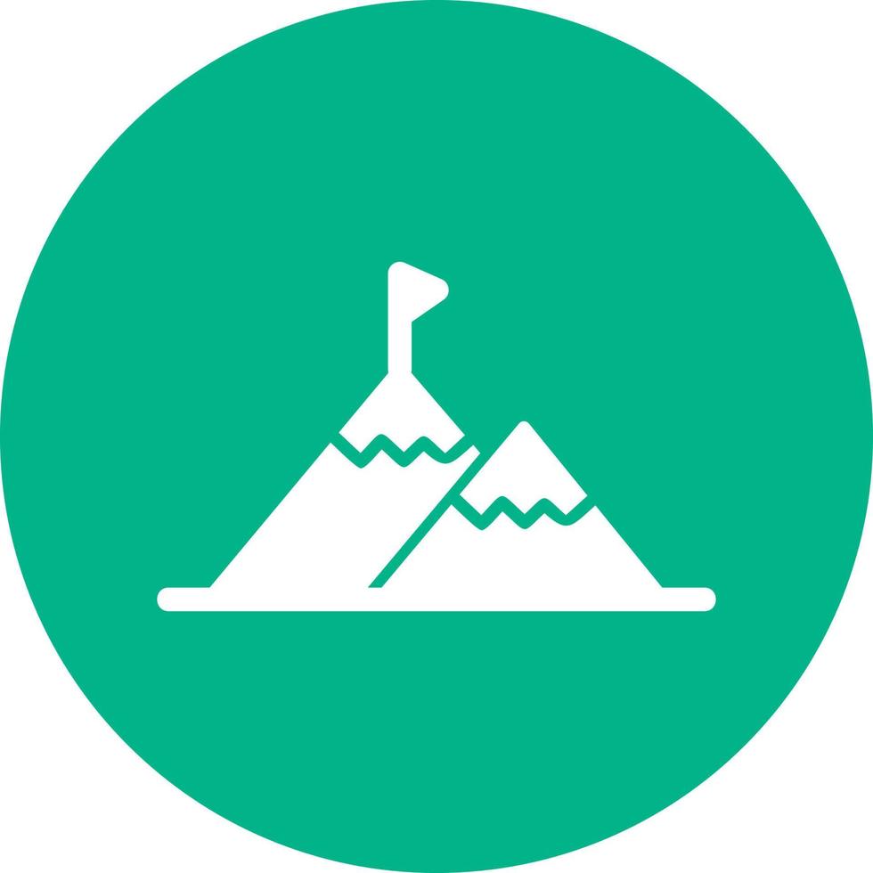 Success Mountain Vector Icon