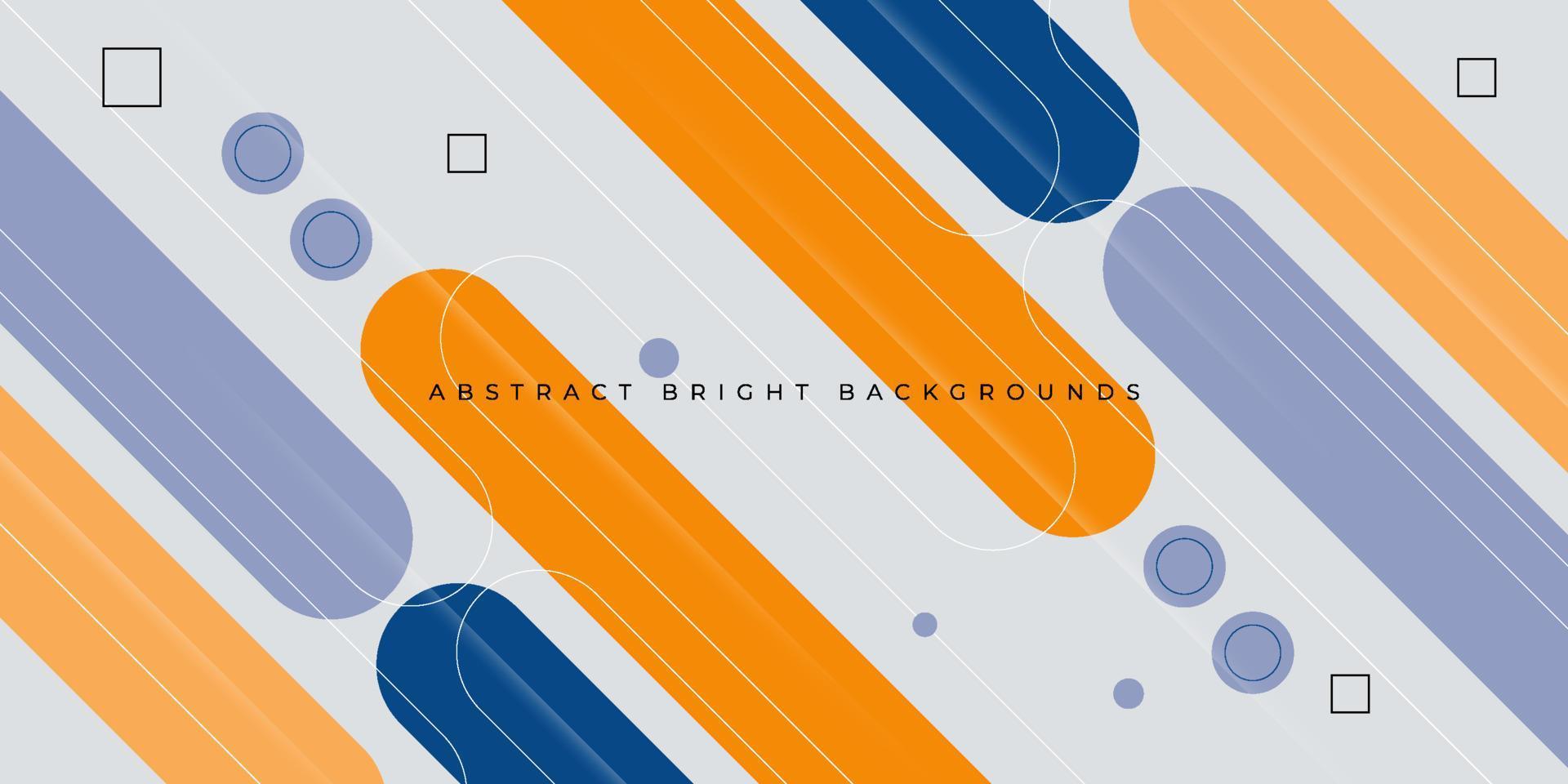 Abstract modern bright blue and orange dynamic gradient illustration background with 3d look and simple circle round pattern. cool design and unique.Eps10 vector