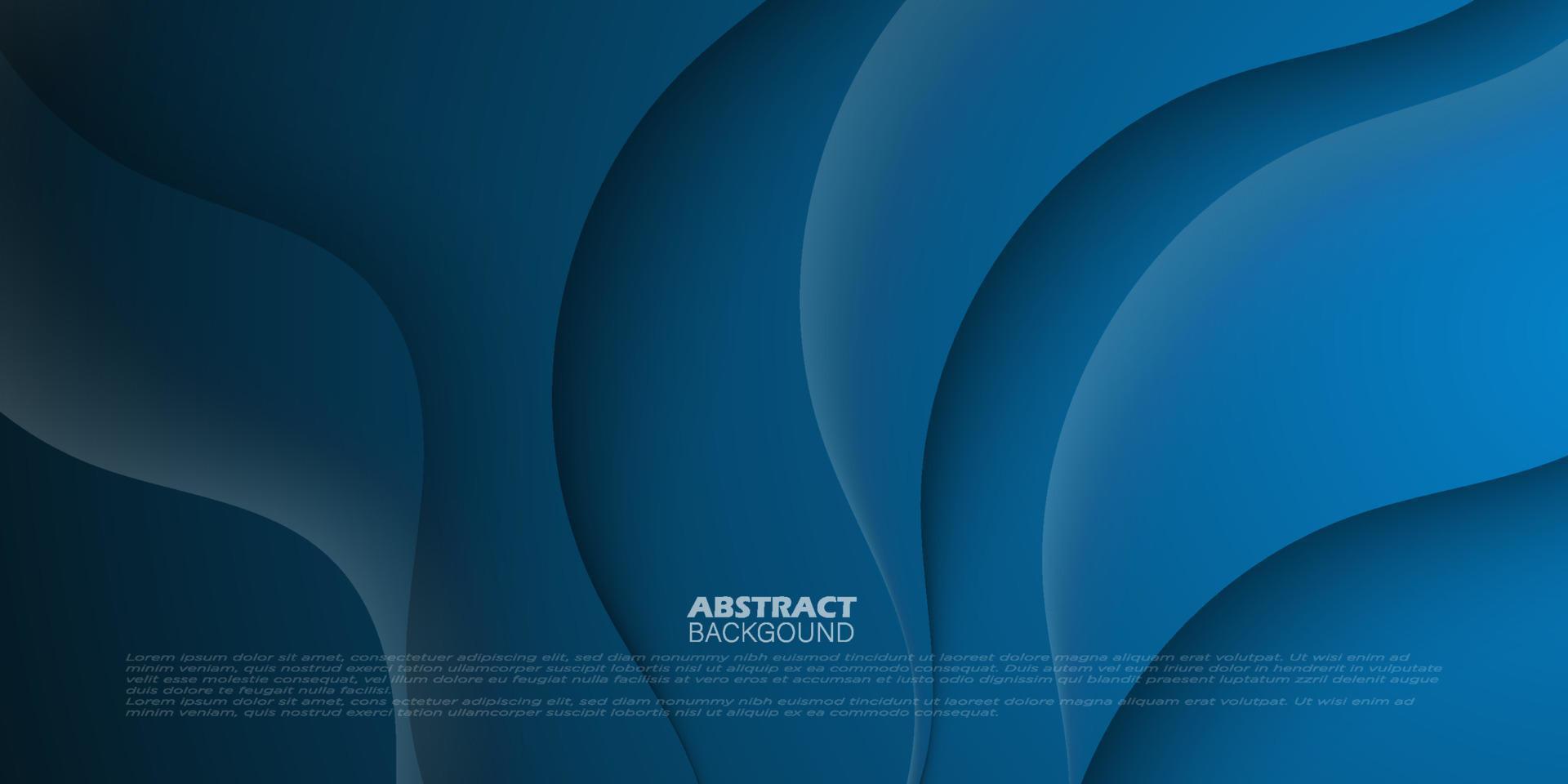 Abstract realistic dark blue wavy emboss design .3D shape background.Eps10 vector