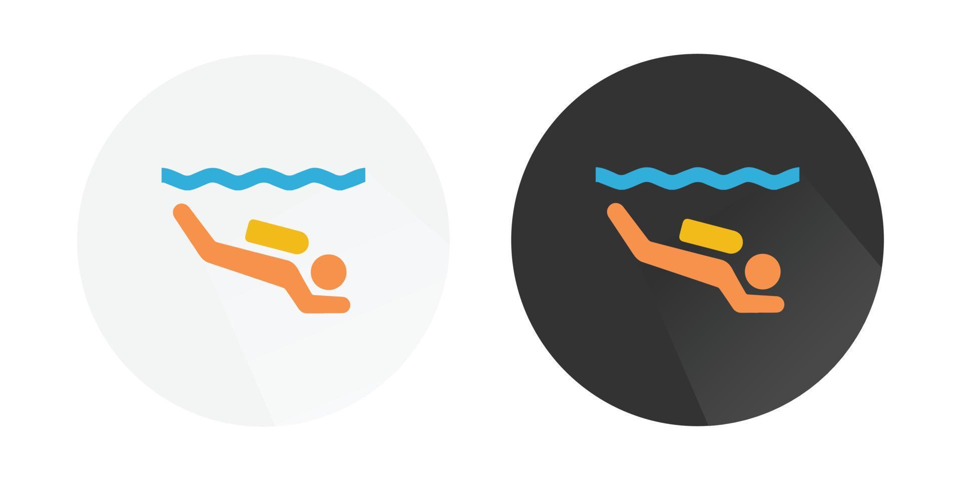 Scuba Diving icon, Diver vector illustration, water sports icon, snorkeling icon, diving logo Colorful vector icons