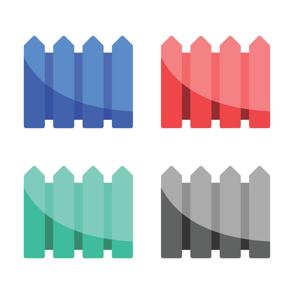Striped roadblock icon, Road barrier icon, crowd control barricades, rope stanchion vector illustrations, Fence flat line icons, Wood fencing, metal profiled sheet, wire mesh icons in multiple colors