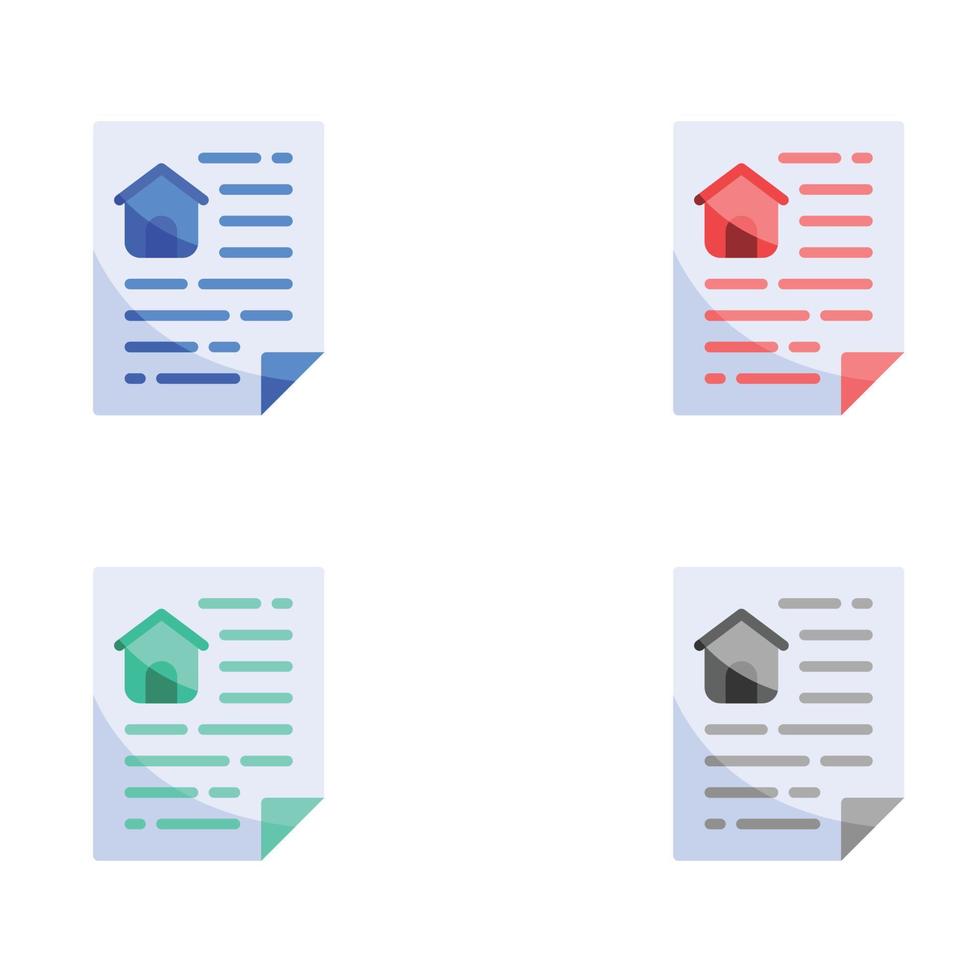 bloc icono, hogar editar icono, escribir icono vector. documento y archivo icono, editar archivo ilustración, bloc Lista de Verificación íconos en múltiple colores vector