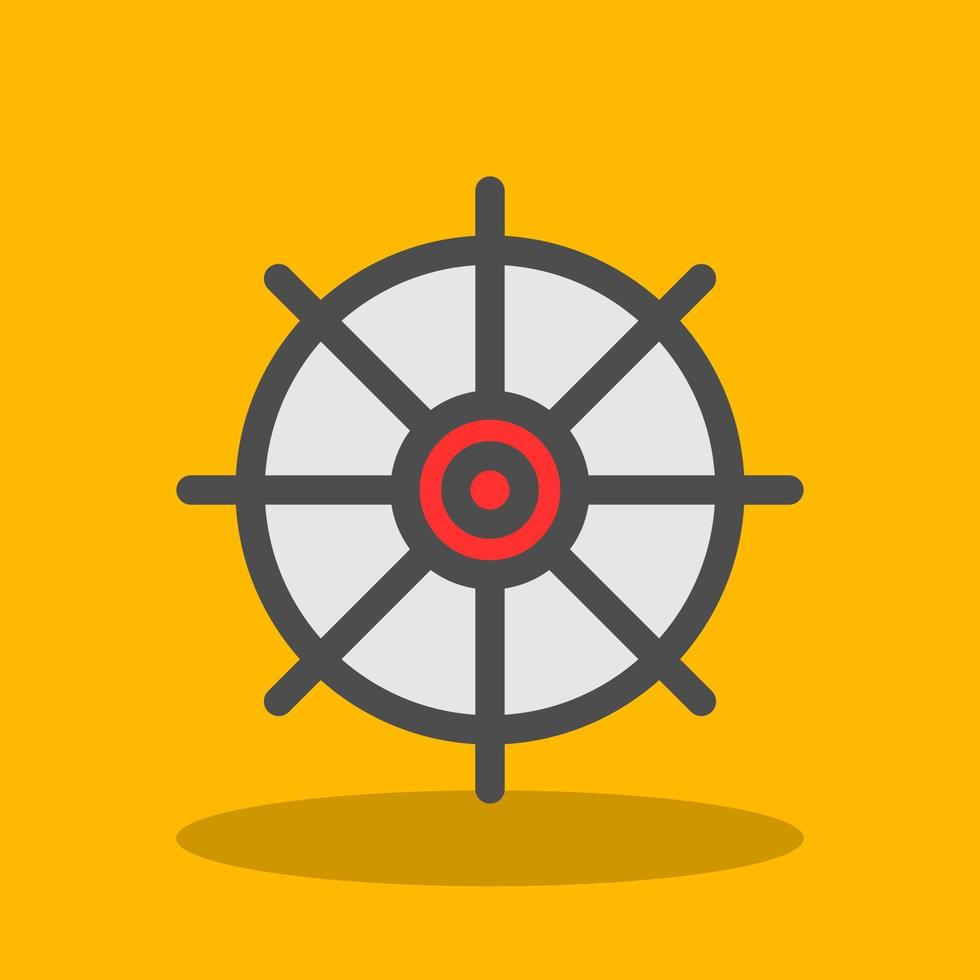 Nautical Wheel Vector Icon Design